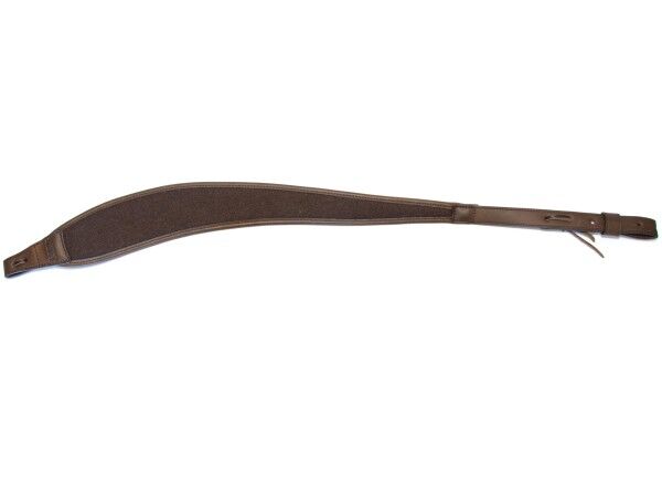Mjoelner ergonomischer Gewehrriemen Loden/Leder (dark brown)