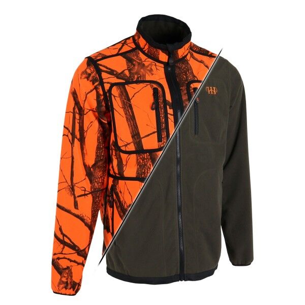 House of Hunting wendbare Fleecejacke (Camo Blaze)