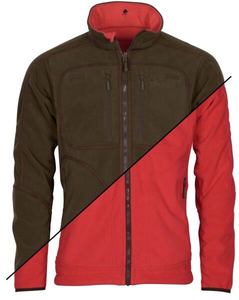 Pinewood Furudal Wende-Fleecejacke (Brown/Red)