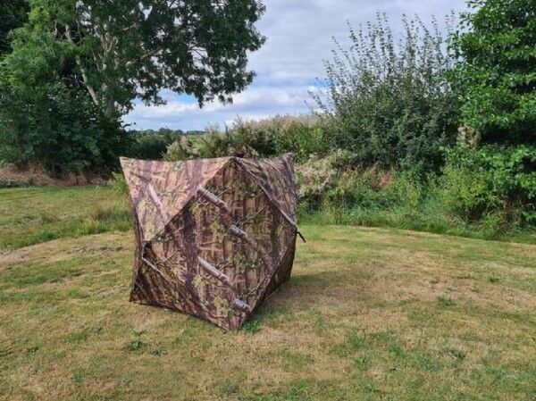 Tarnschirm Quick Blind 3-seitig (Woodland-Camo)