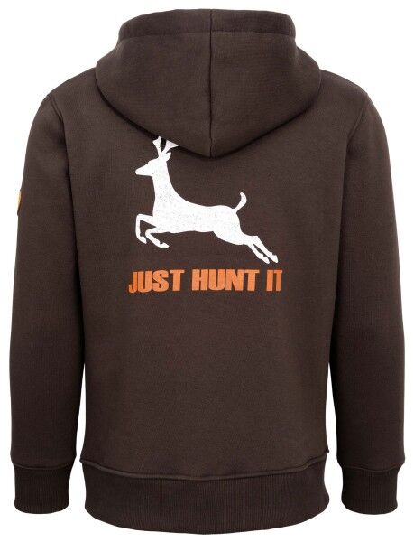 Hubertus Jagdhoodie Just Hunt It (oliv/braun)