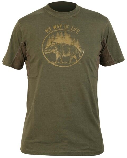 Hart Branded Wildschwein T-Shirt (Oliv)