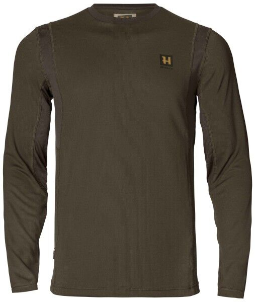 Härkila Forest Hunter L/S T-Shirt (Hunting green/Shadow brown)