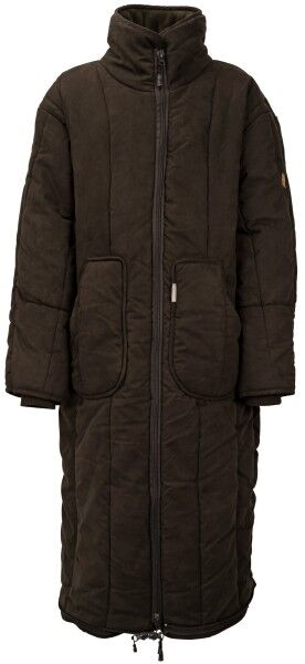 Hubertus Microvelours-Ansitzjacke Nordkapp mit Fußteil (oliv/braun)