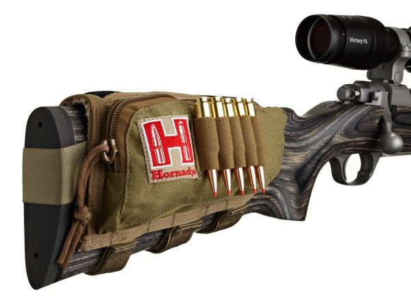 Hornady Gewehrschafttasche Gun Cheek Piece (Tan / Rechtsschütze)
