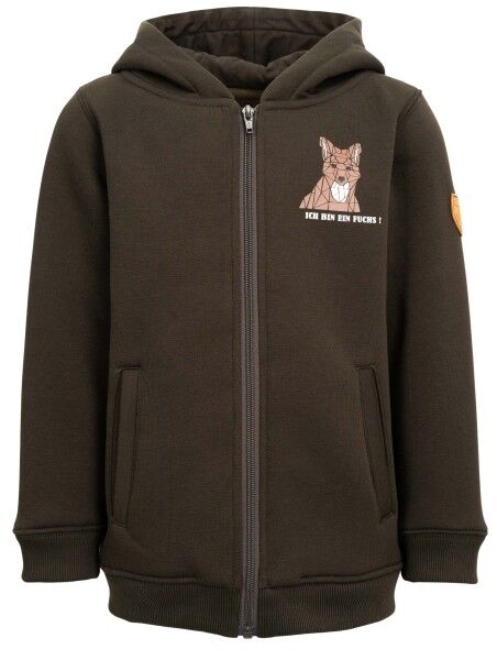 Hubertus Kinderhoodie Fuchs (oliv)