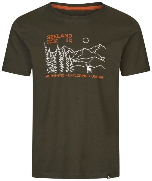 Seeland T-Shirt Landscape (Pine green)