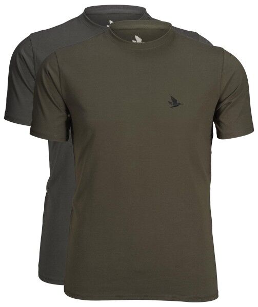 Seeland Outdoor T-Shirt 2er-Pack (Raven/Pine green)