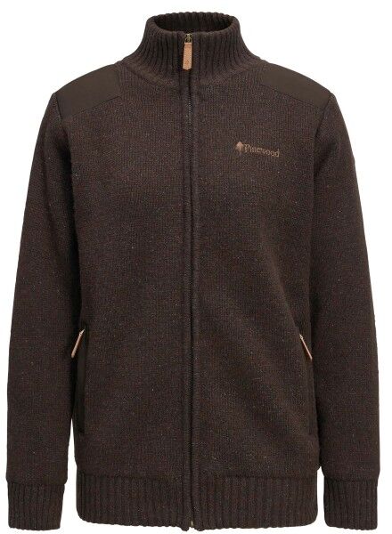 Pinewood Hurricane Full Zip Women Woll-Sweater (D.Brown Melange)