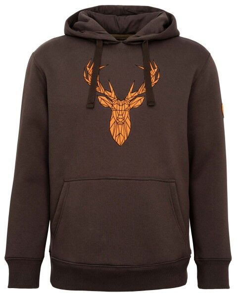 Hubertus Jagdhoodie Hirsch (oliv/braun)