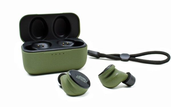 ISOtunes Caliber aktiver In-Ear-Kopfhörer-Gehörschutz (Jägergrün)